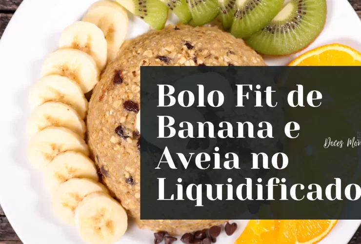 Bolo Fit de Banana e Aveia no Liquidificador