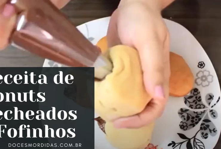 Receita de Donuts Recheados e Fofinhos