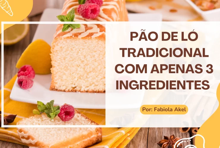 Pão de Ló Tradicional com Apenas 3 Ingredientes