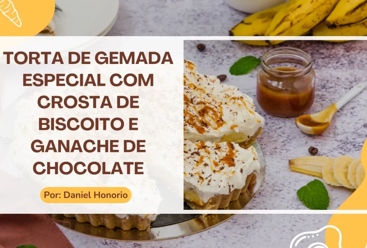 Torta de Gemada Especial com Crosta de Biscoito