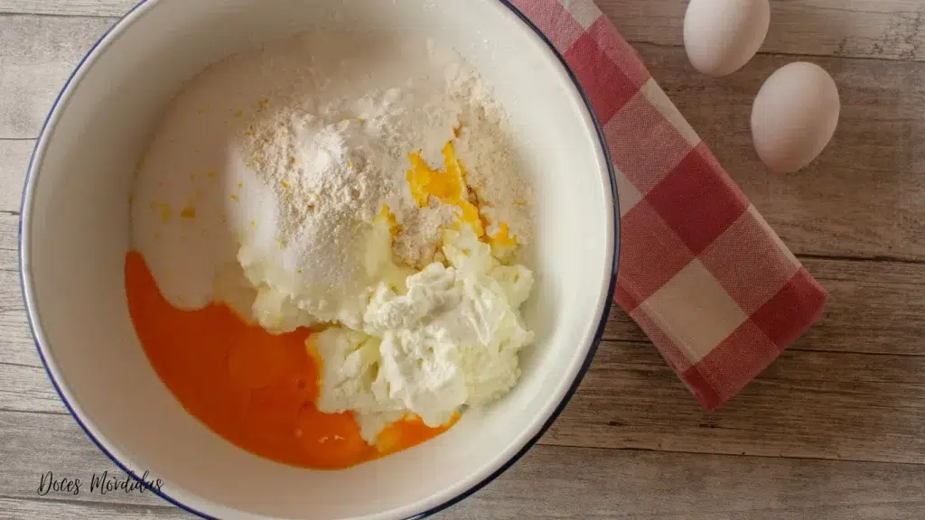 Preparação da massa