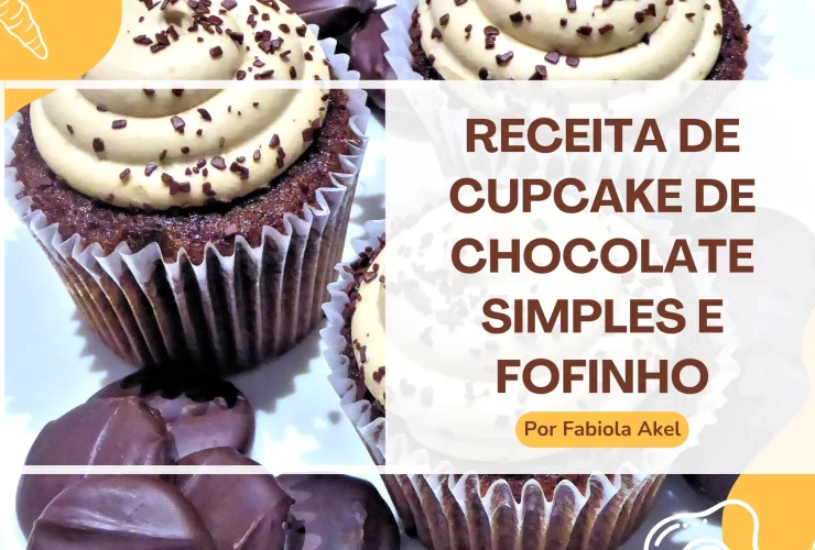 Receita de Cupcake de Chocolate Simples e Fofinho