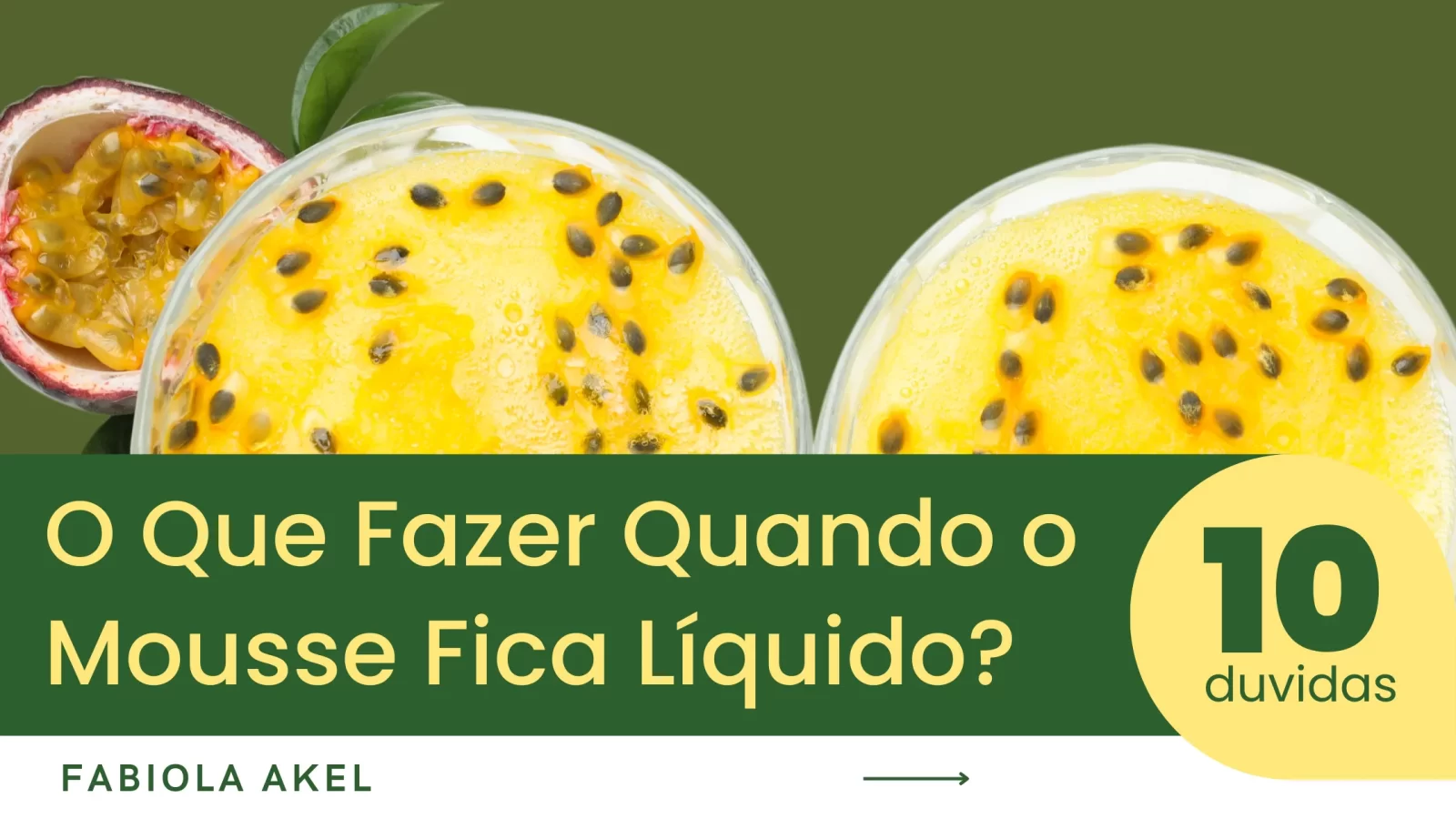 O Que Fazer Quando o Mousse Ficou Líquido