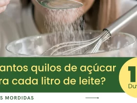 Quantos quilos de açúcar para cada litro de leite