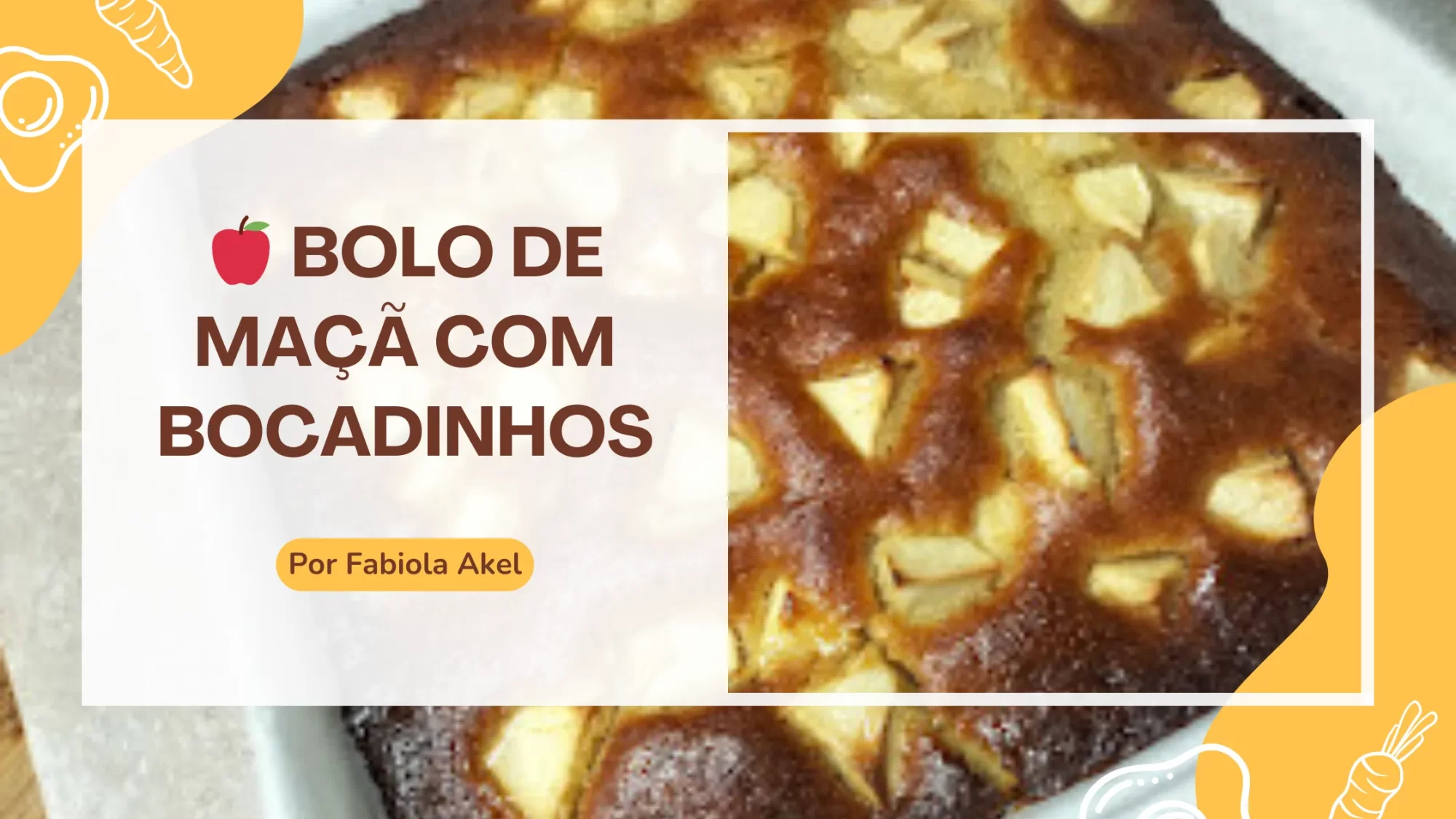 Bolo de Maçã com Bocadinhos