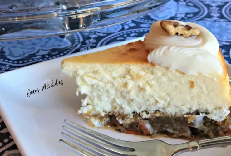 Cheesecake de Bolo de Cenoura